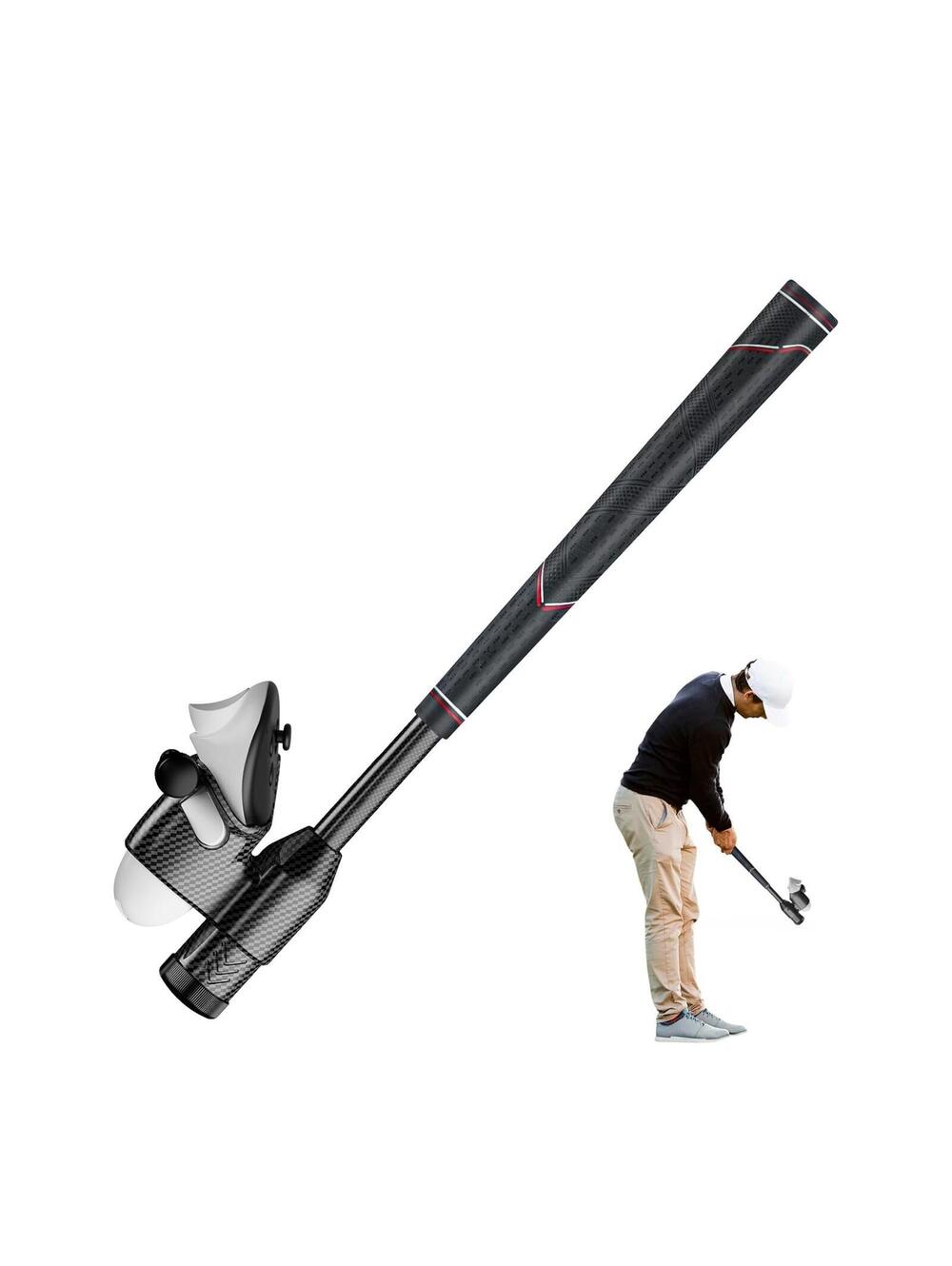 VR Golf Club Attachment Compatible Meta Quest 3/3S Golf Simulator Double Lock